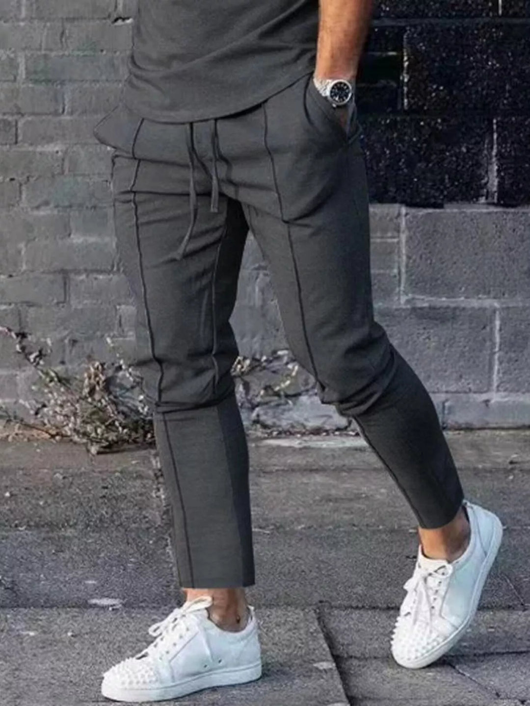 Men's Full Size Casual Drawstring Pants Plus Size