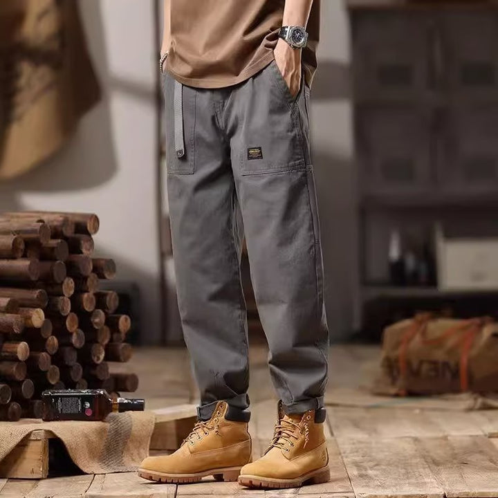Loose Straight Hong Kong Style Sweatpants