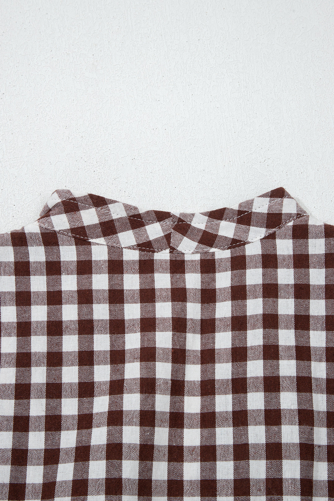 Coffee Plaid Print Full Zipper Cinched Waist Fit Flare Sleeveless Maxi Dress