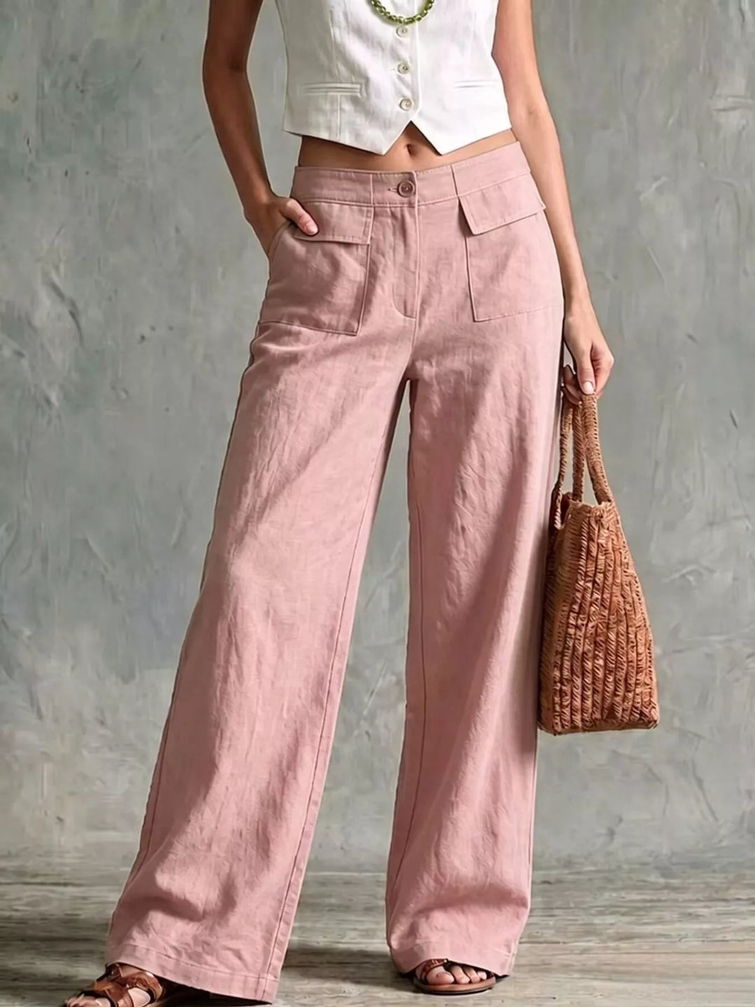 Full Size Wide Leg Pants Plus Size