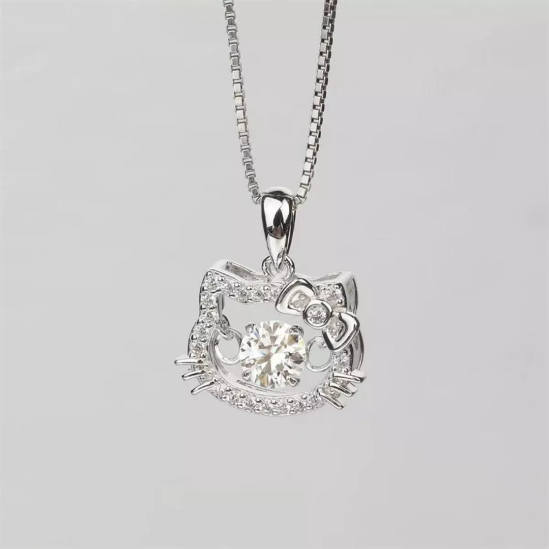 2 Carat Moissanite 925 Sterling Pendant Silver