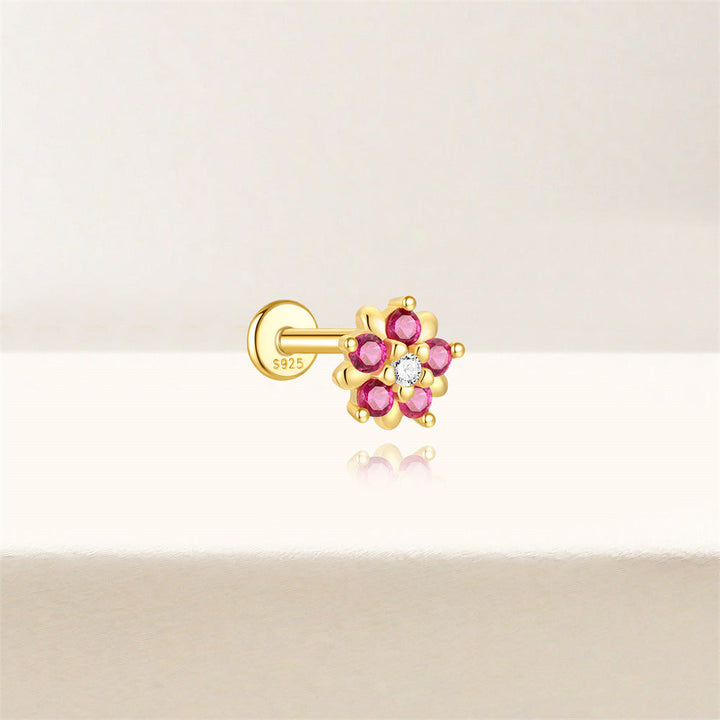 European And American S925 Sterling Silver Cartilage Helix Piercing Stud Earrings