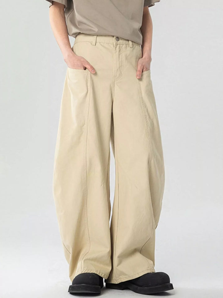 Men's Pocketed Wide Leg Pants