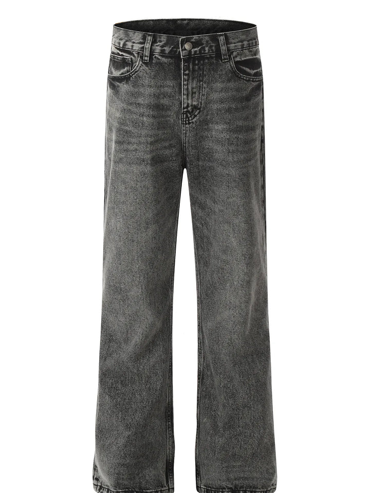 Men's Vintage Washed Wide Leg Jeans