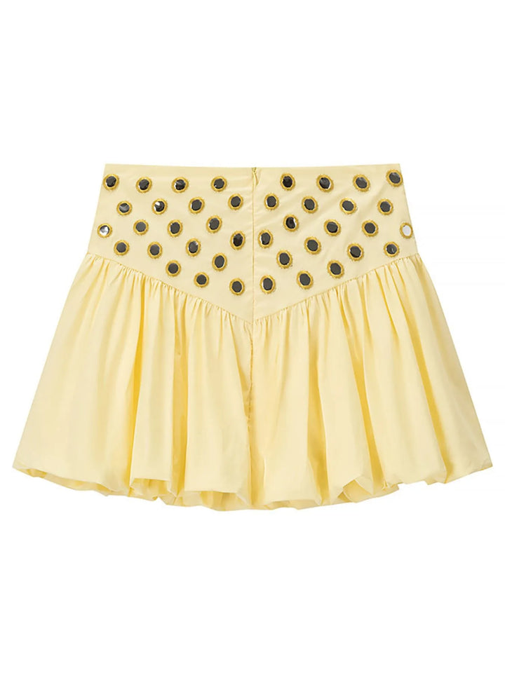 Eyelet Cami and Bubble Skirt Set