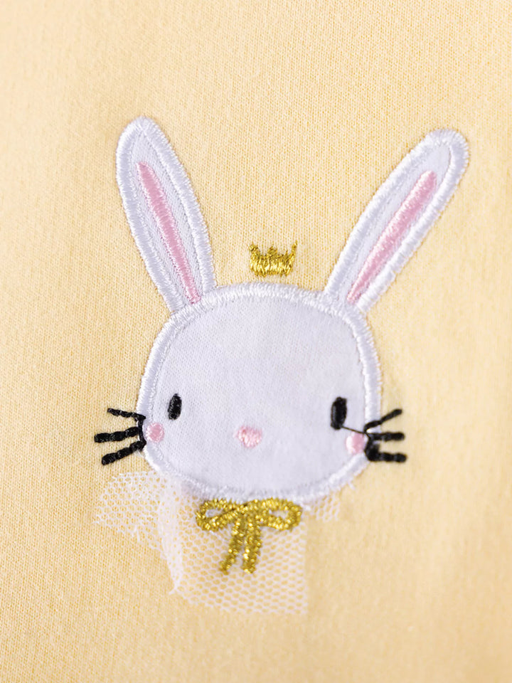 Children's Cute Rabbit Tulle Dress