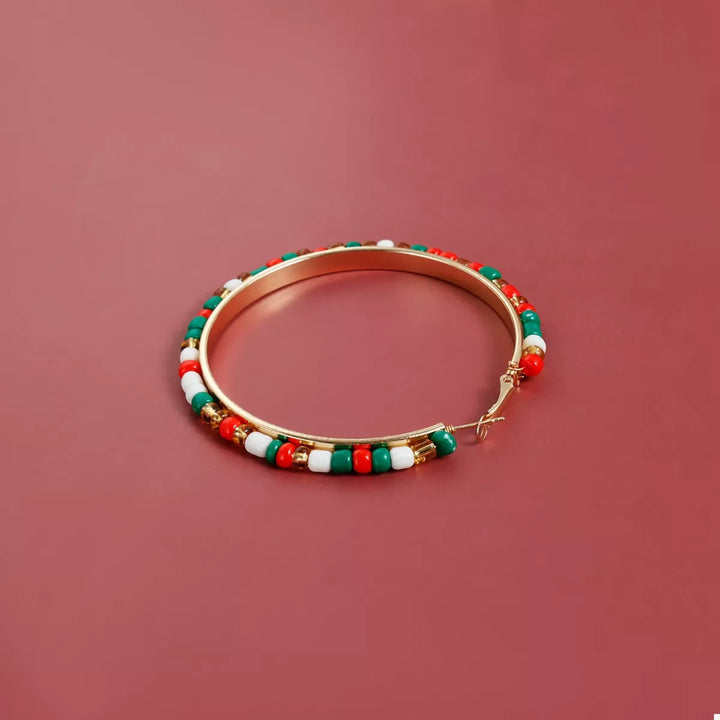 18K Gold-Plated Hoop Earrings