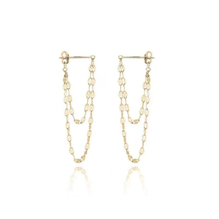 18K Gold-Plated Chain Earrings