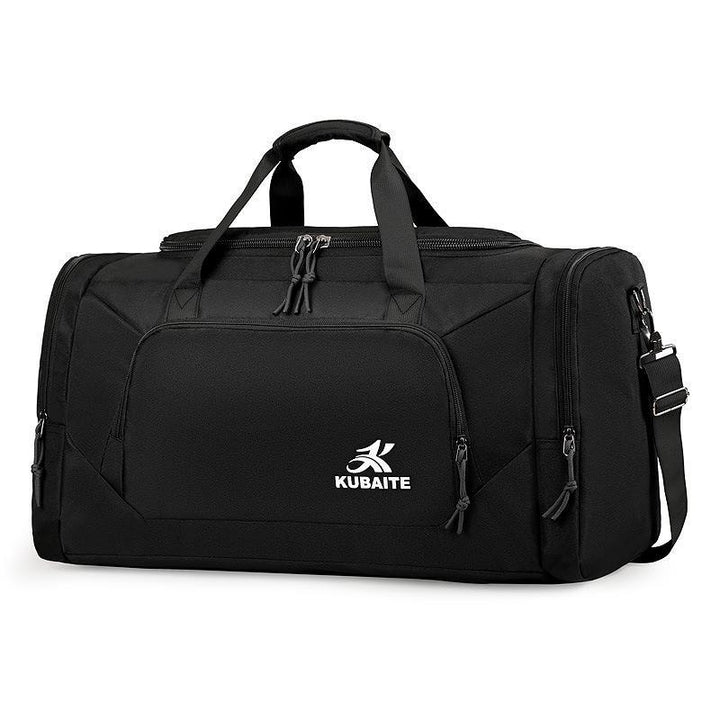 Multifunctional Solid-color Gym Bag With Large Capacity And Dry-wet Separation