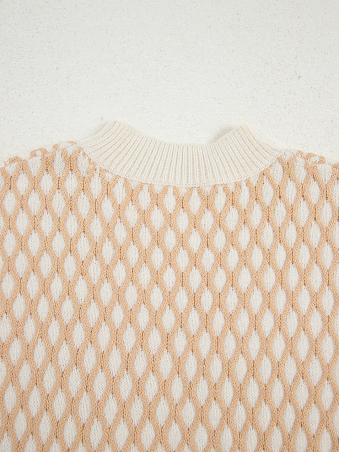 Textured Knit Mock Neck Sweater
