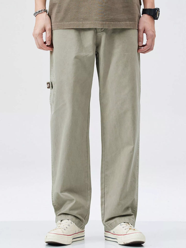 Men's Full Size Casual Loose Fit Straight Leg Pants Plus Size