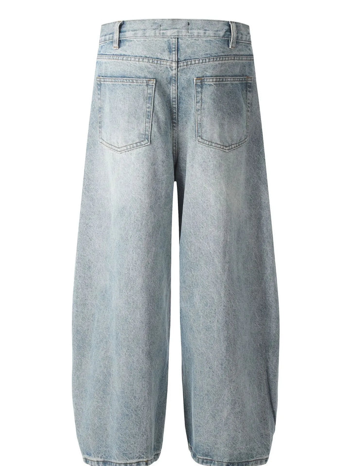 Men's Washed Relaxed Fit Baggy Jeans