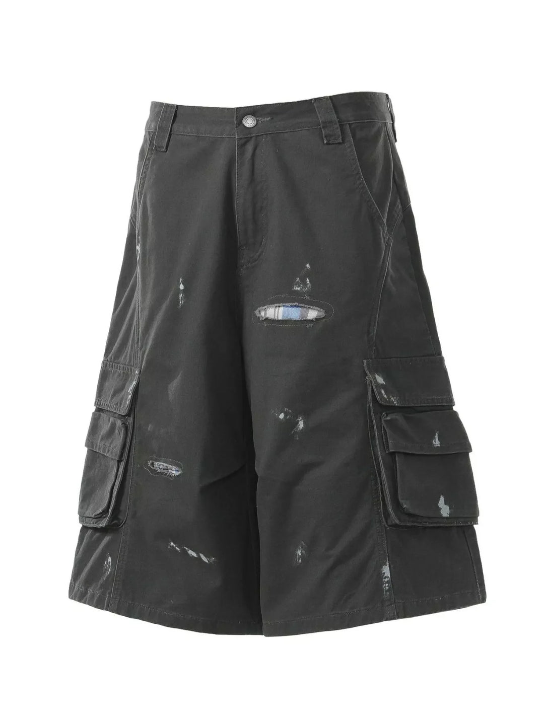 Men's Distressed Cargo Capris