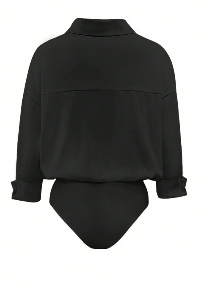 Button-Down Long Sleeve Bodysuit