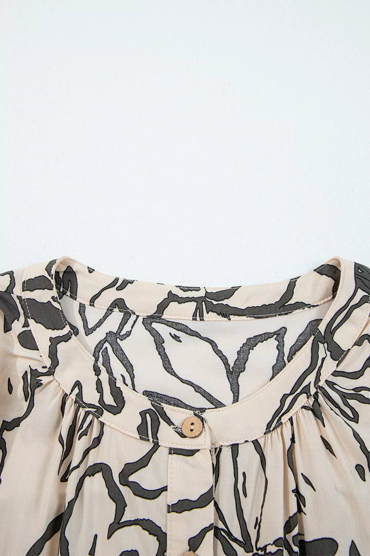 Floral Print Button-Down Shirt
