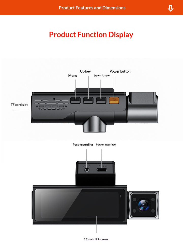 Three Versions Of 4K High-definition Car Dashcam
