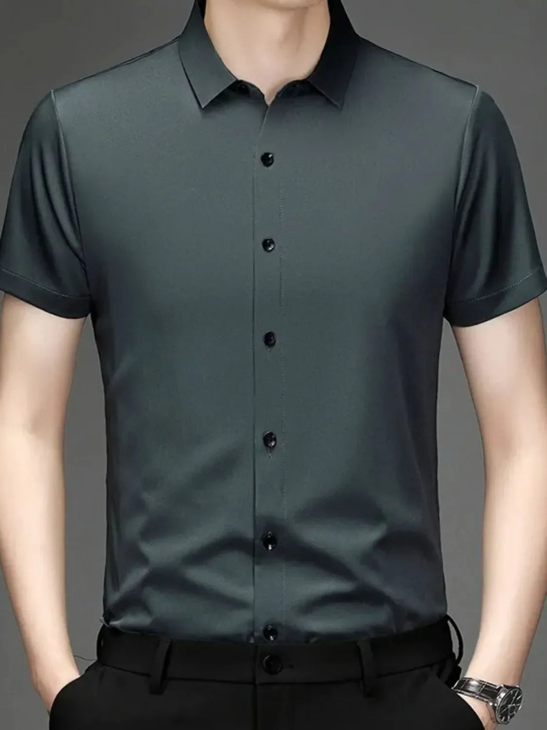 Men's Button Up Short Sleeve Shirt