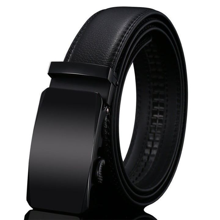 Mens Genuine Leather Belt With Automatic Buckle