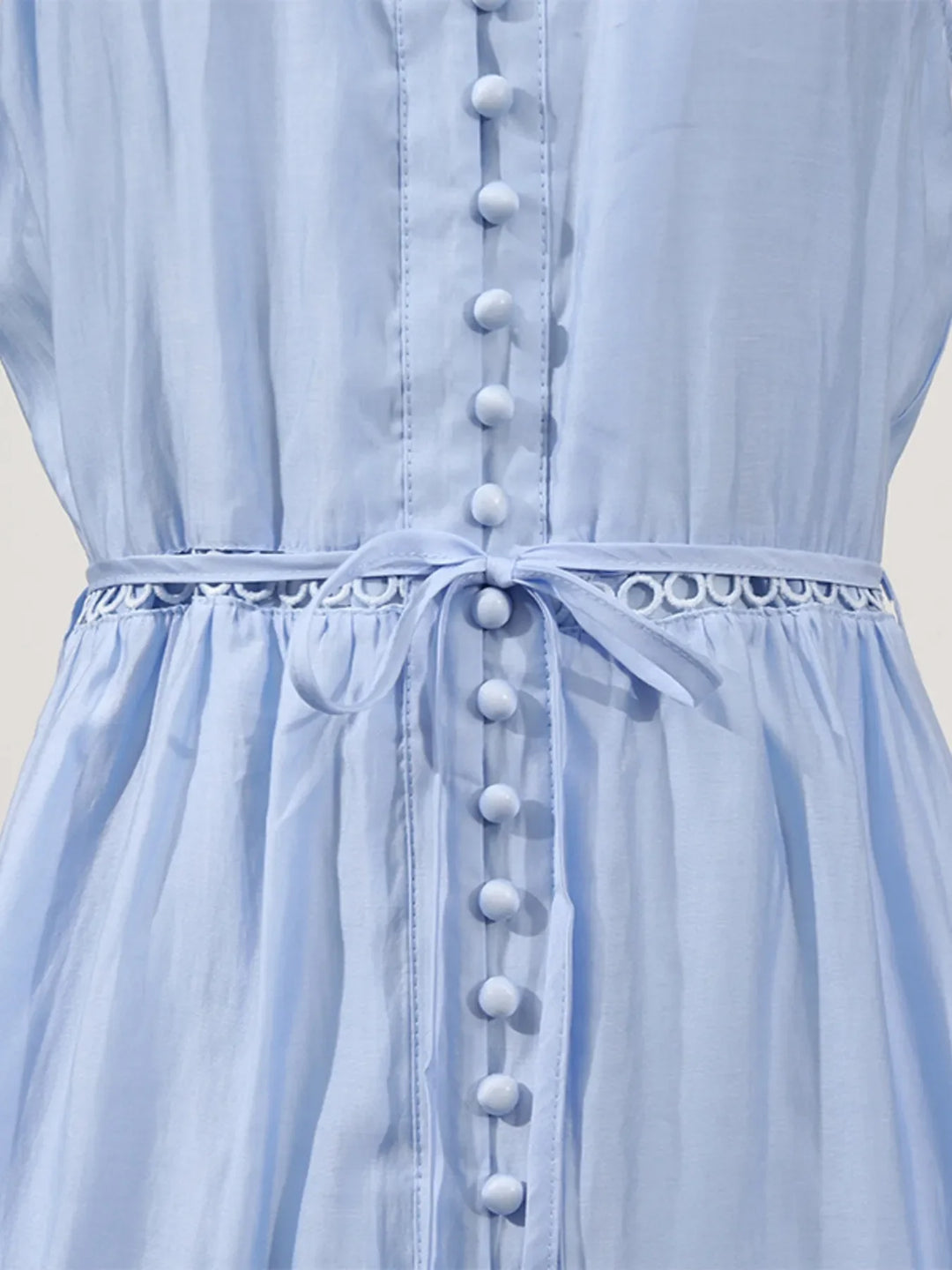Hollow Out Sleeveless Midi Dress