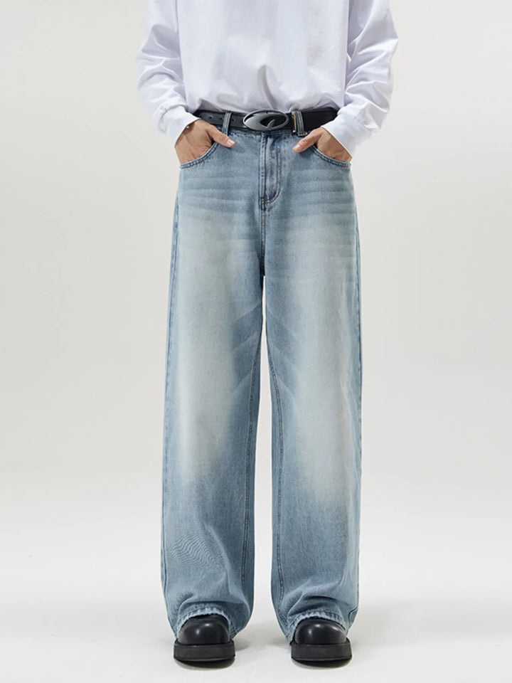 Men's Full Size Wide Leg Jeans Plus Size