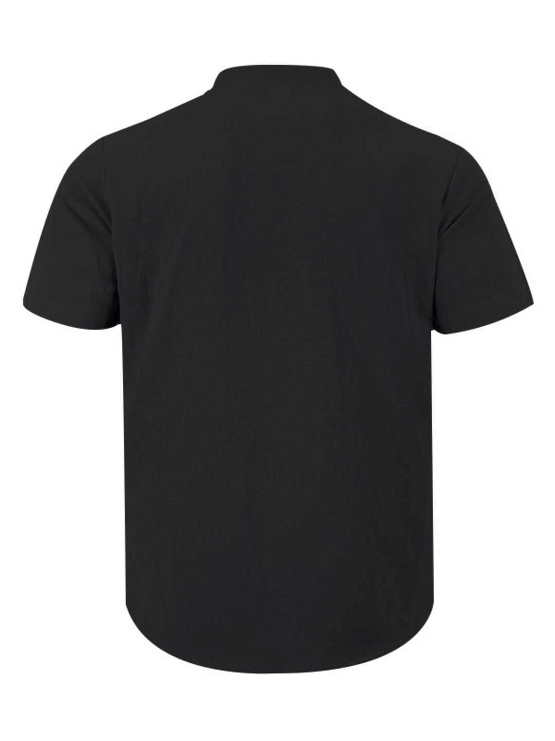 Men's Full Size Button Detail Short Sleeve Shirt Plus Size