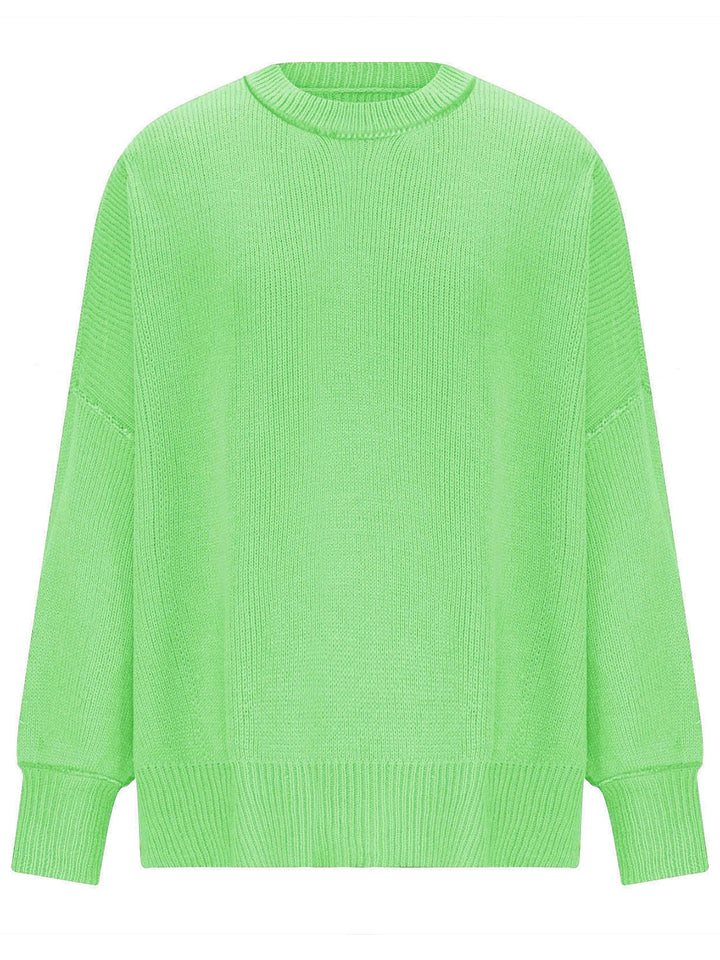Round Neck Long Sleeve Sweater