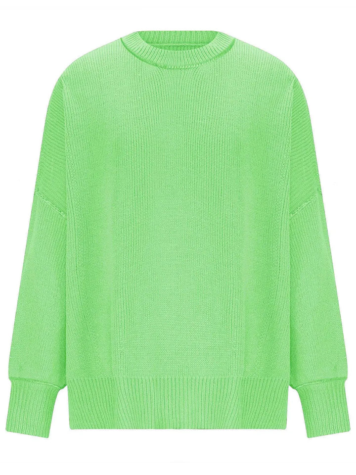 Round Neck Long Sleeve Sweater