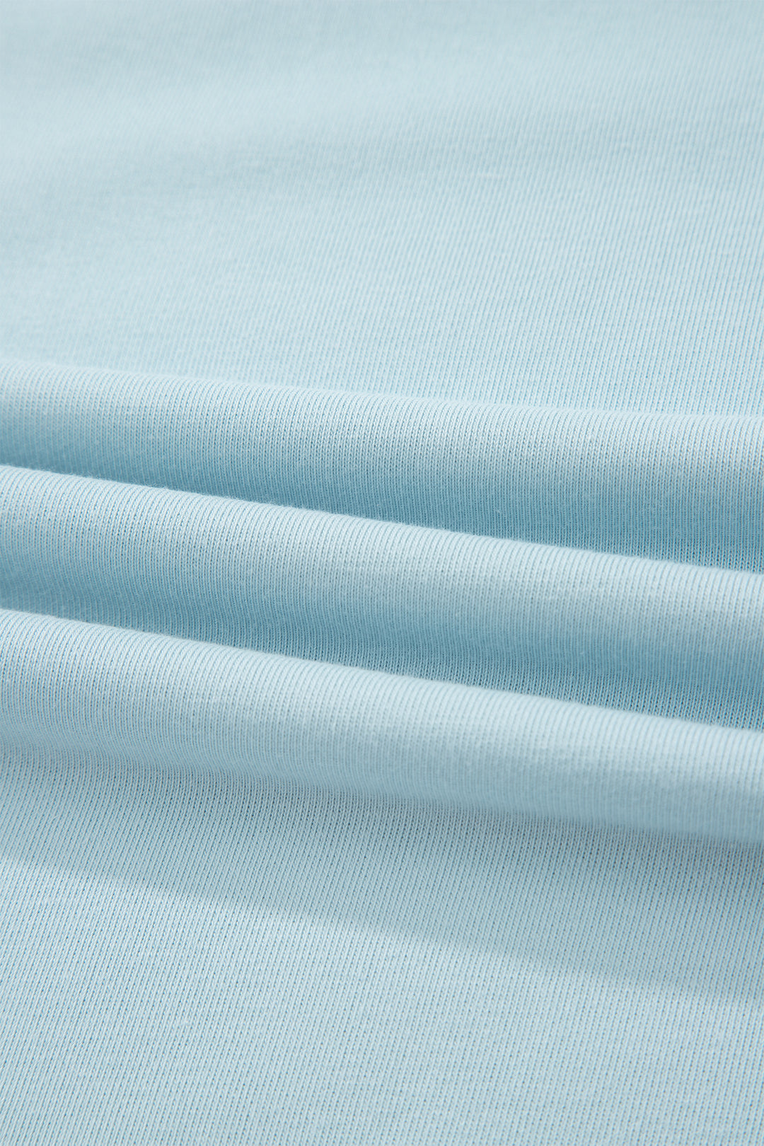 Mist Blue Contrast Trim Round Neck Pocketed Boxy Tank Top Wide Leg Pant Set