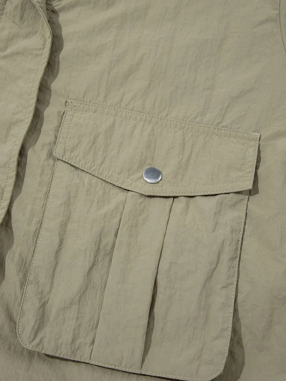 Zip Up Cropped Hooded Utility Jacket