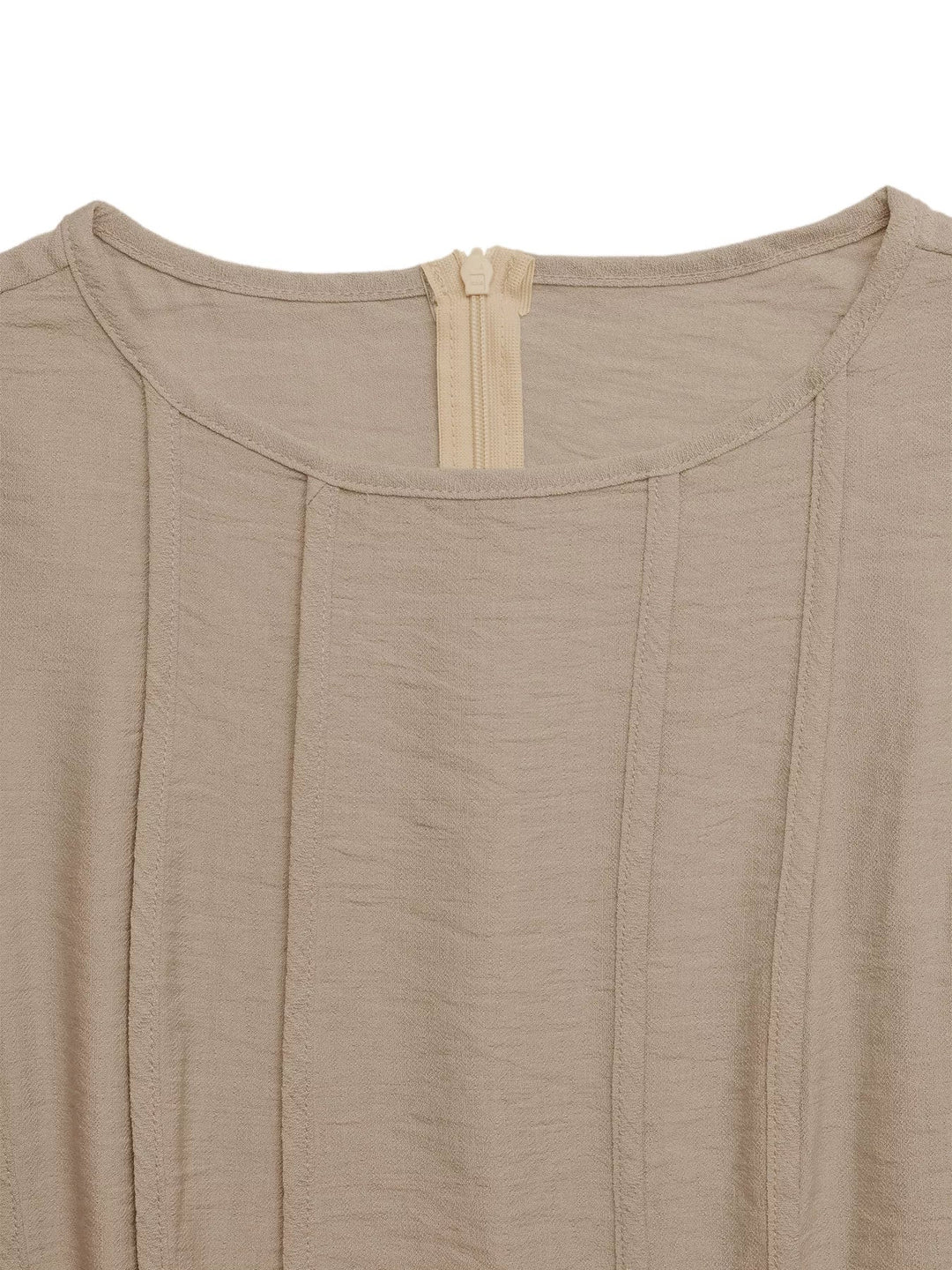 Round Neck Sleeveless Texture Maxi Dress