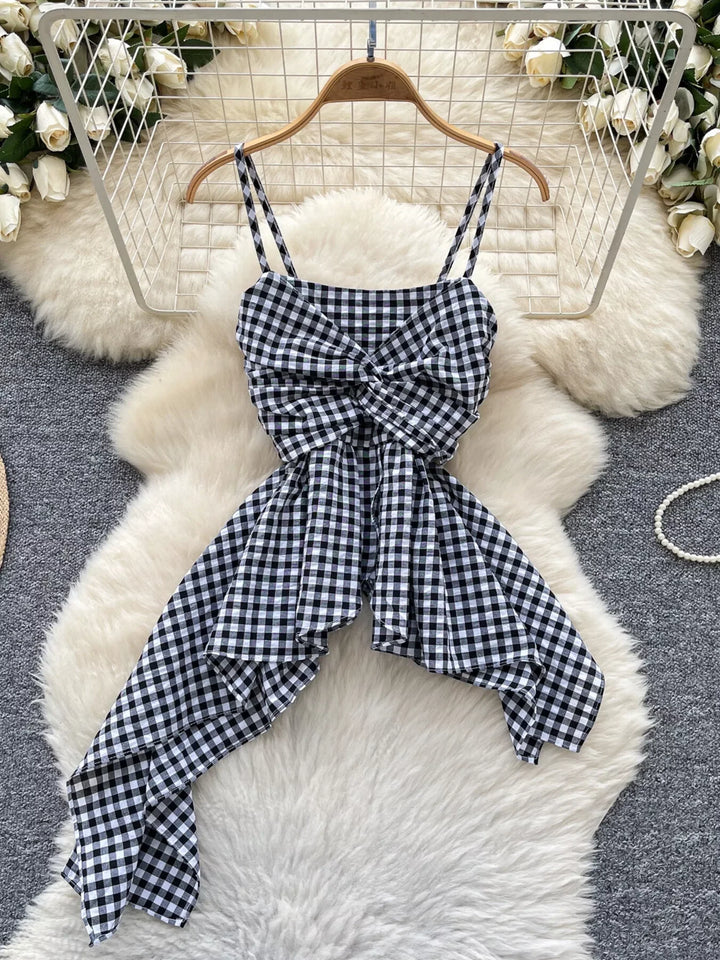 Twisted Font Asymmetrical Cami