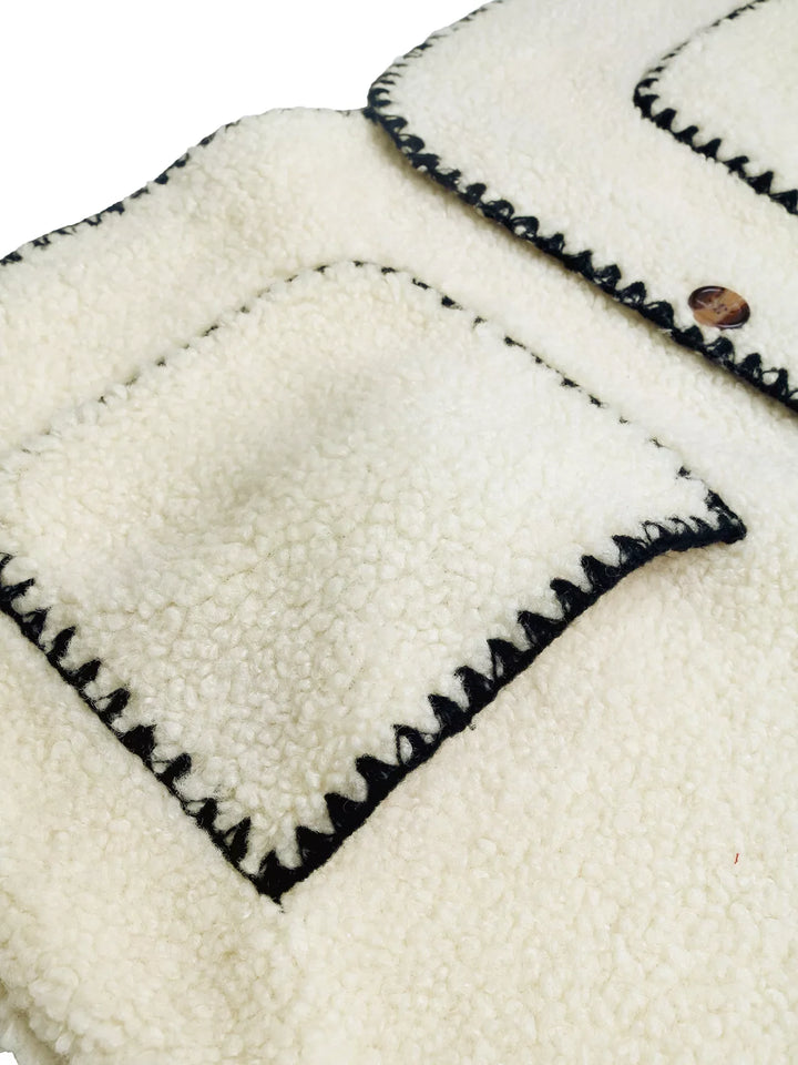 V-Neck Button Up Vest Coat
