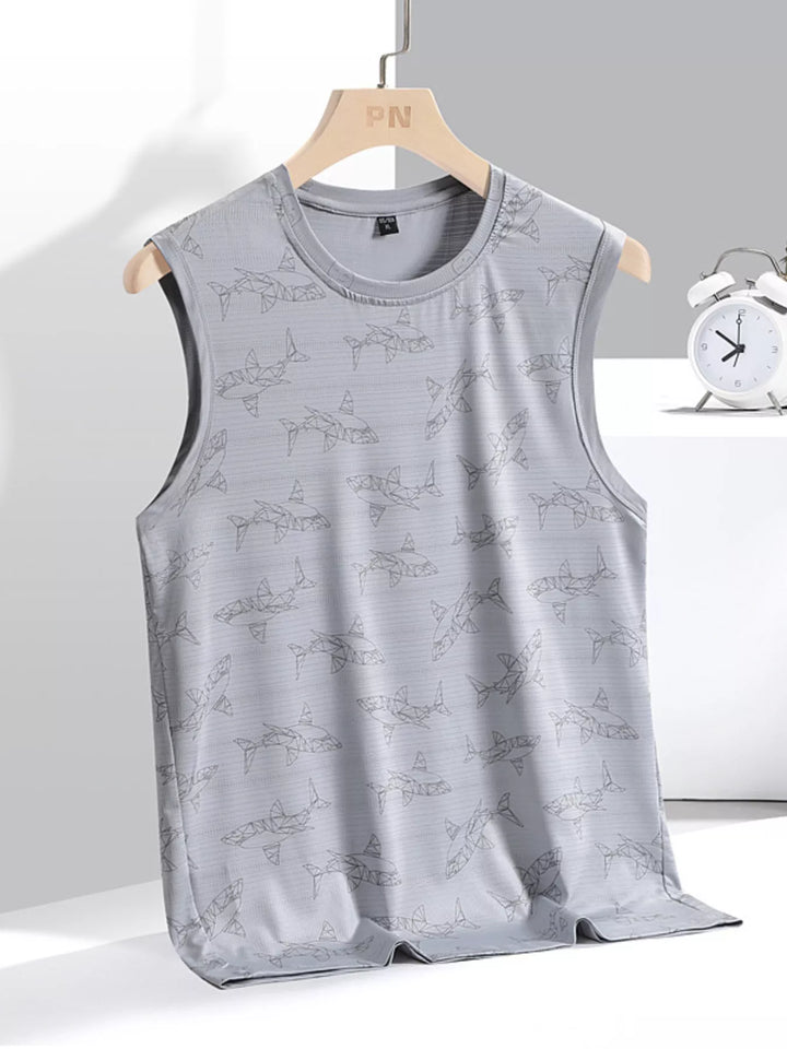 Men's Plus Size Round Neck Tank
