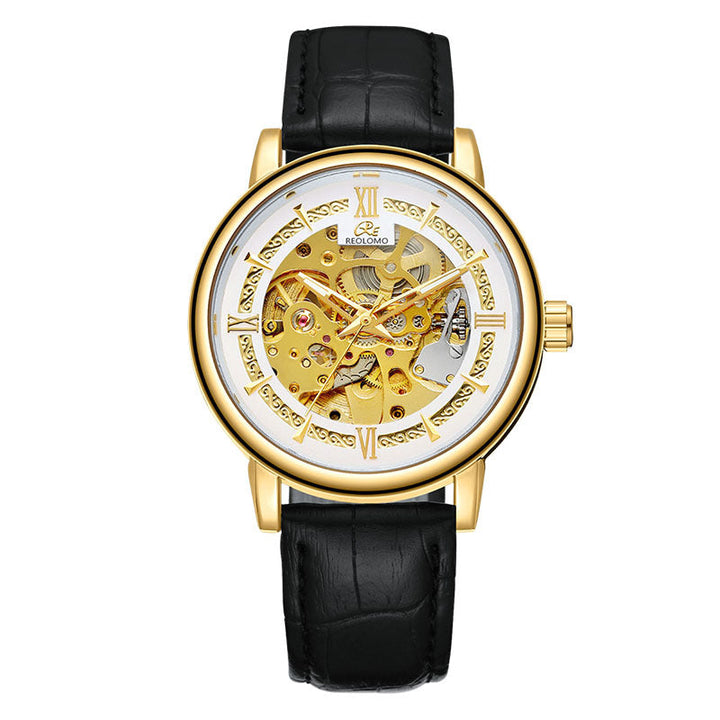 European And American-style Mens Fashionable Hollow-out Mechanical Watch
