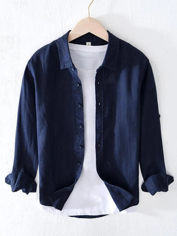 Men's Full Size Button Up Long Sleeve Shirt Plus Size