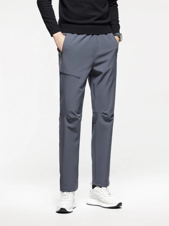 Men's Plus Size Casual Straight-Leg Pants