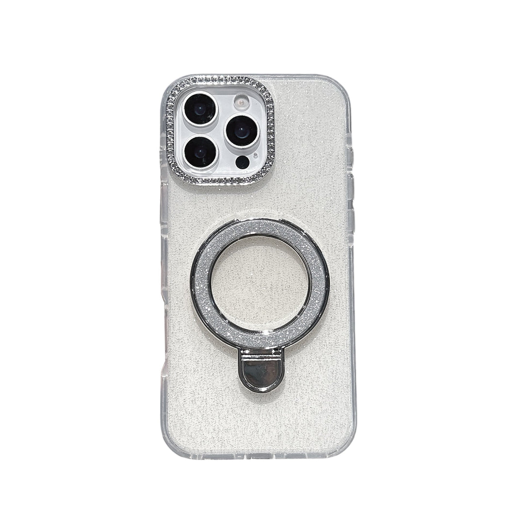 Epoxy Gradient Glitter With Rotating Bracket Mobile Phone Cases