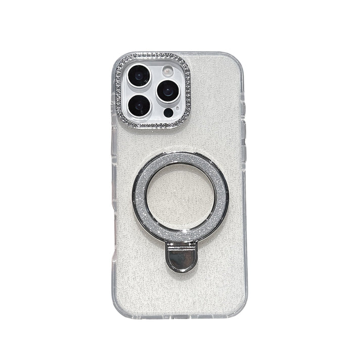 Epoxy Gradient Glitter With Rotating Bracket Mobile Phone Cases