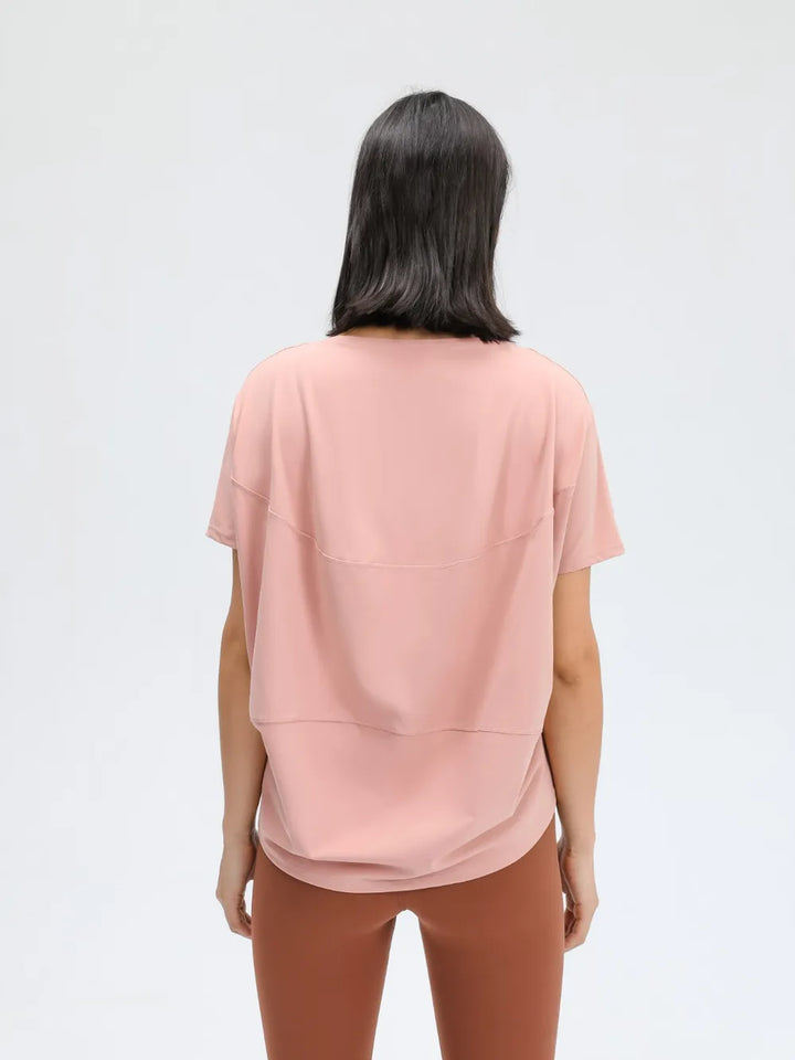 Millennia Round Neck Short Sleeve Active T-Shirt
