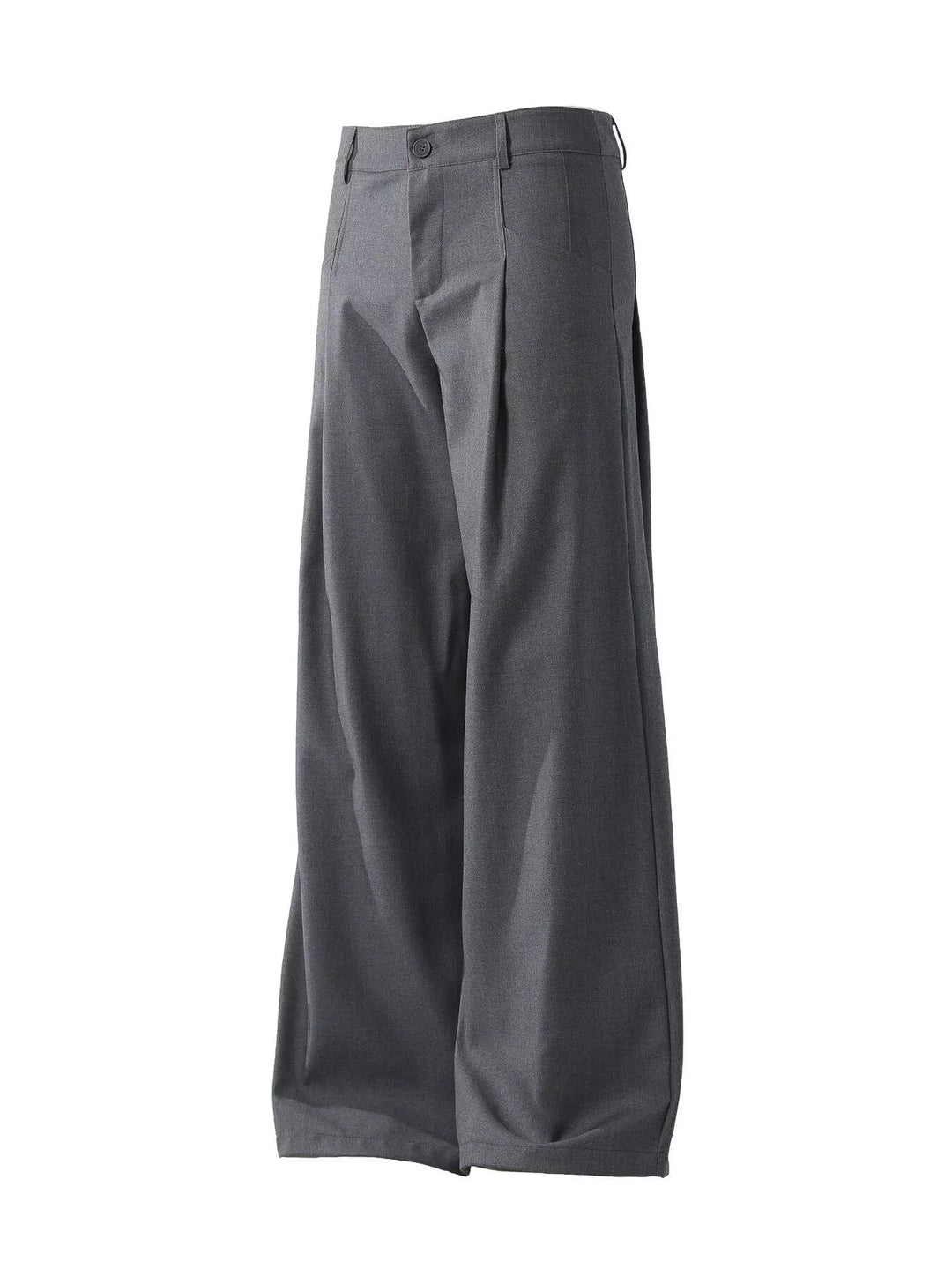Men's Pleated Detail Wide Leg Pants