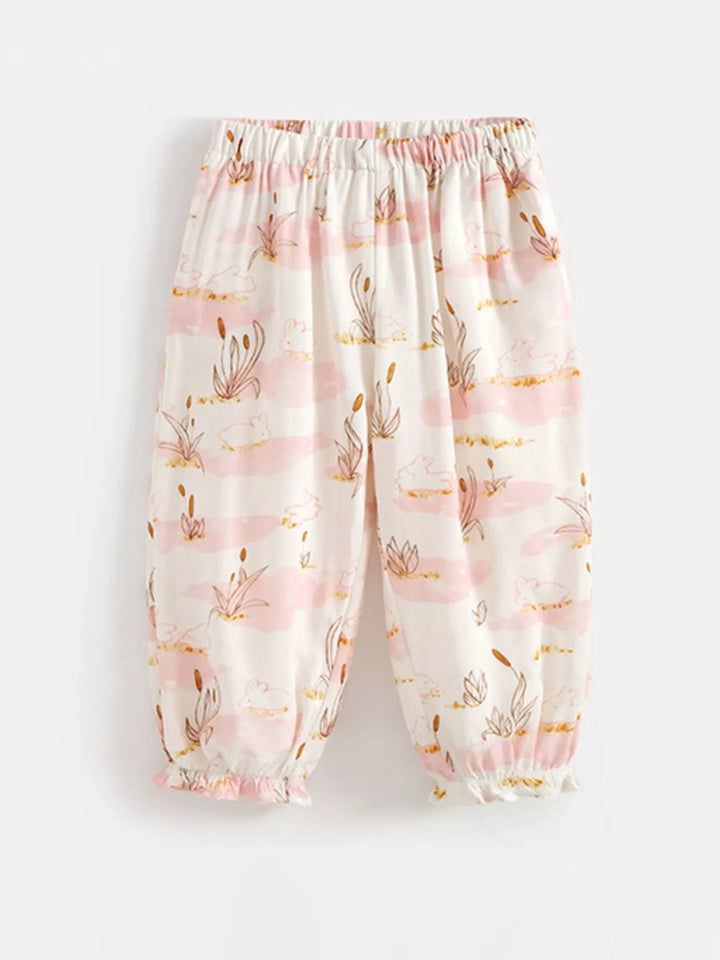 Children's Printed Loose Fit Pants