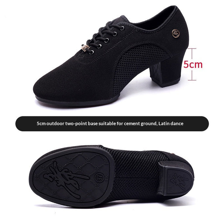 Mesh Oxford Cloth Professional Latin Dance Shoes For Summer