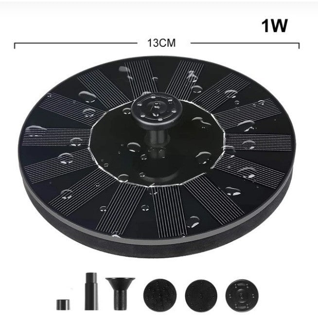 Solar Water Mercury Garden Miniature Floating Fountain