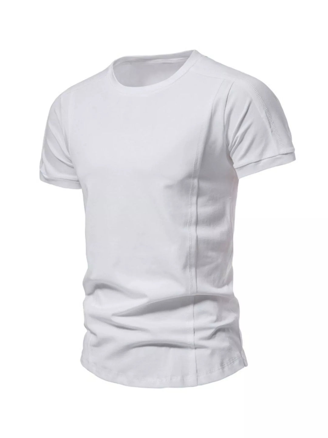 Men's Plus Size Round Neck Tactical Style T-Shirt