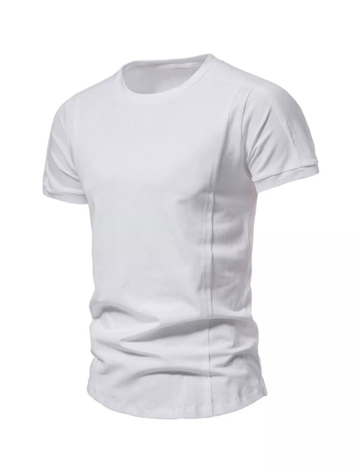 Men's Plus Size Round Neck Tactical Style T-Shirt