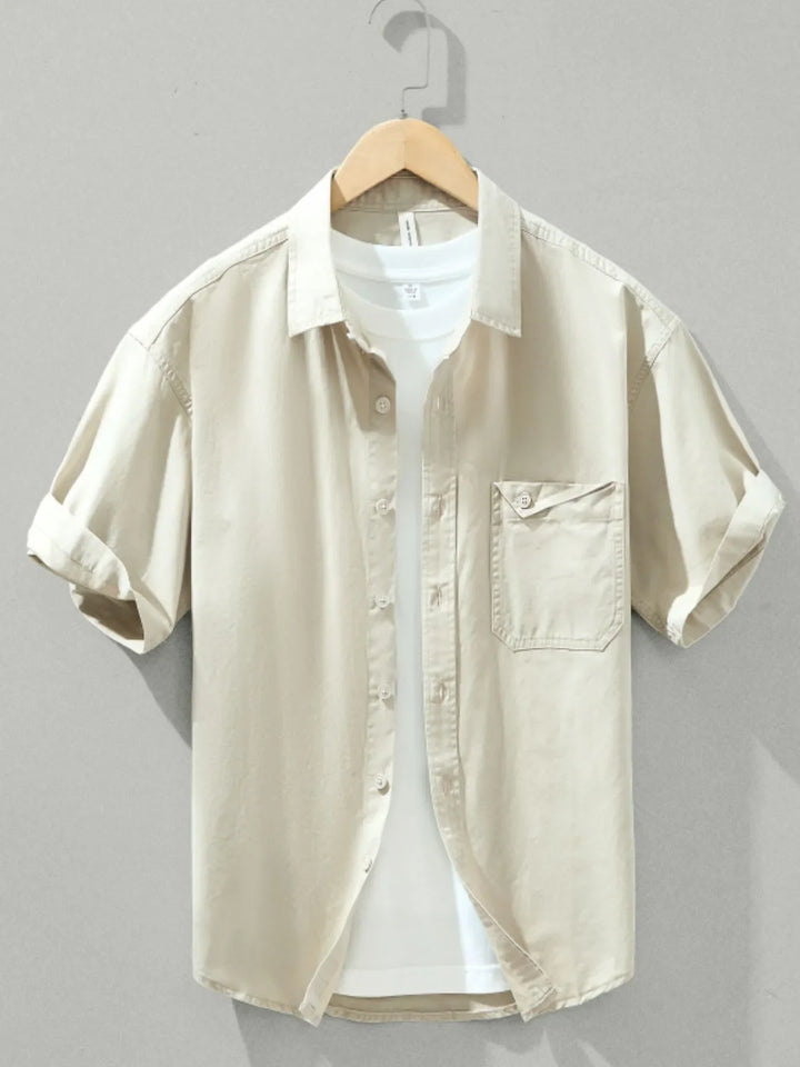 Men's Plus Size Button Up Long Sleeve Shirt