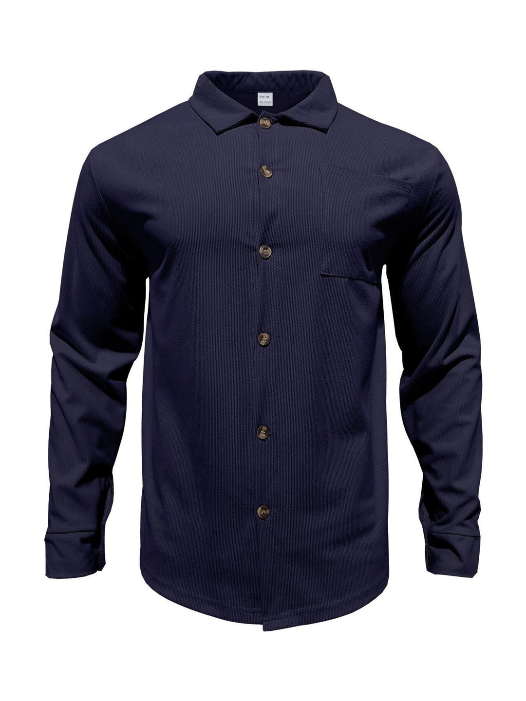 Men's Full Size Button Up Long Sleeve Shirt and Pants Set Plus Size