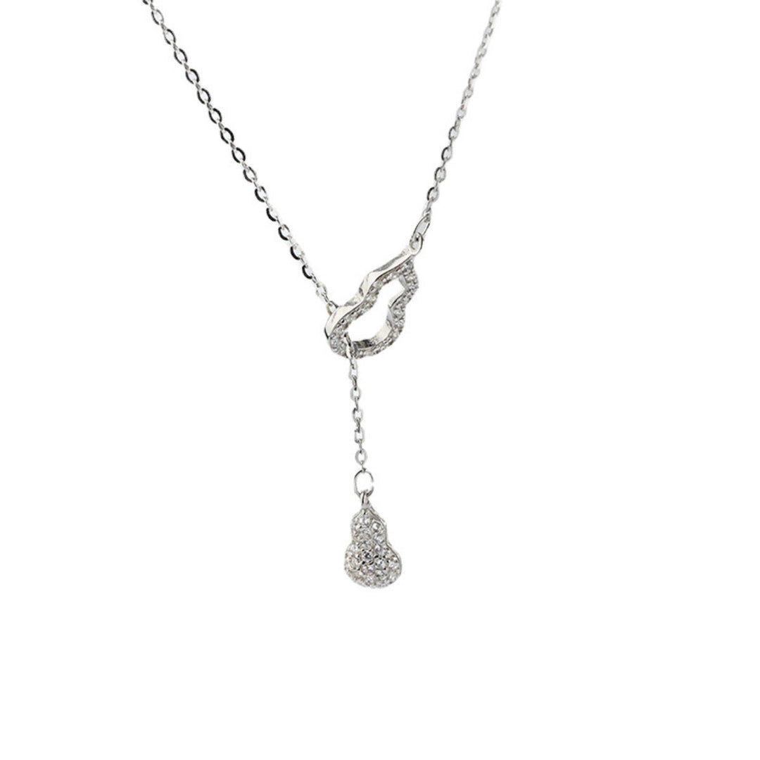 Zircon Gourd Pendant Necklace