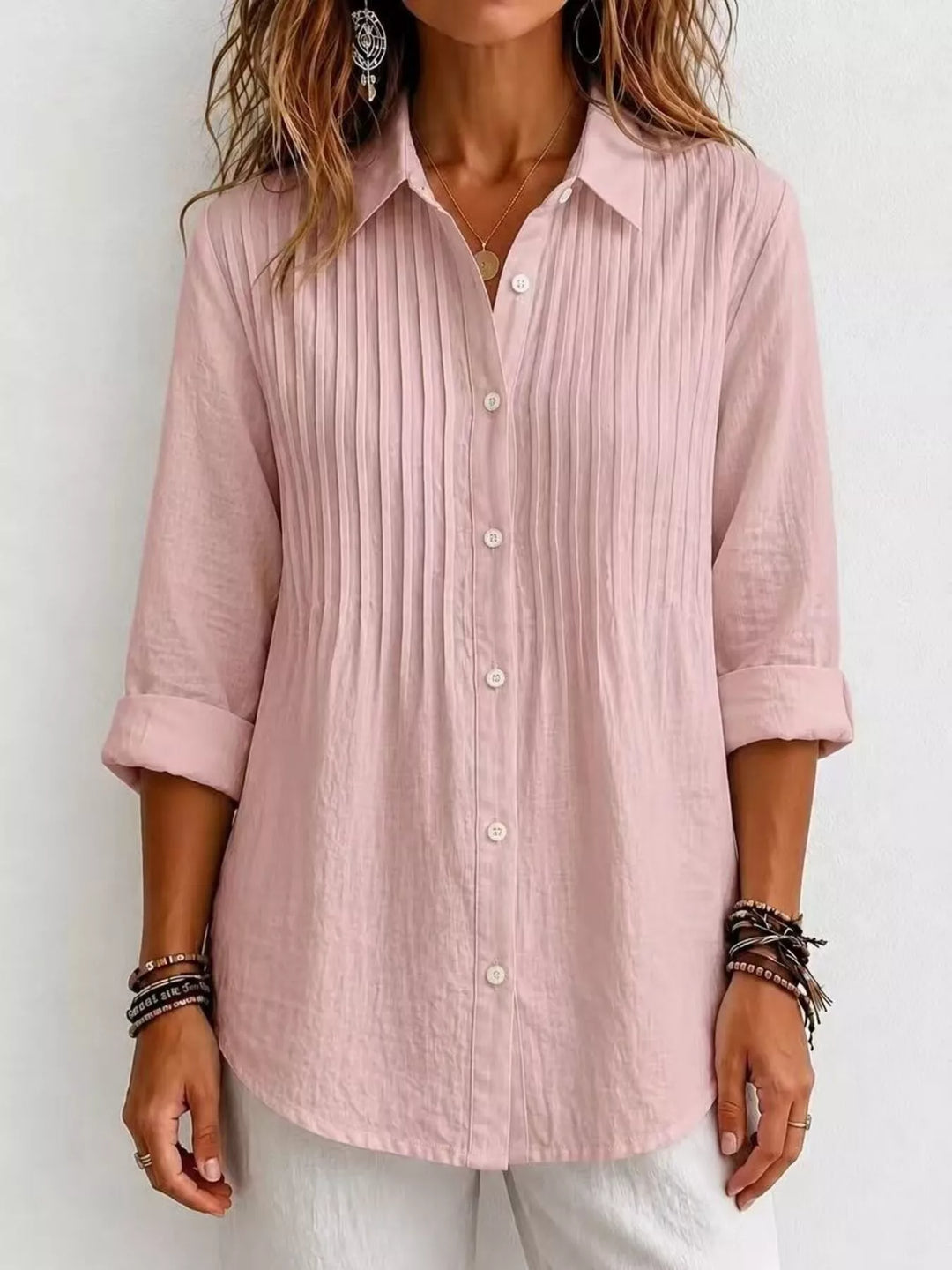 Men's Full Size Button Up Long Sleeve Shirt Plus Size