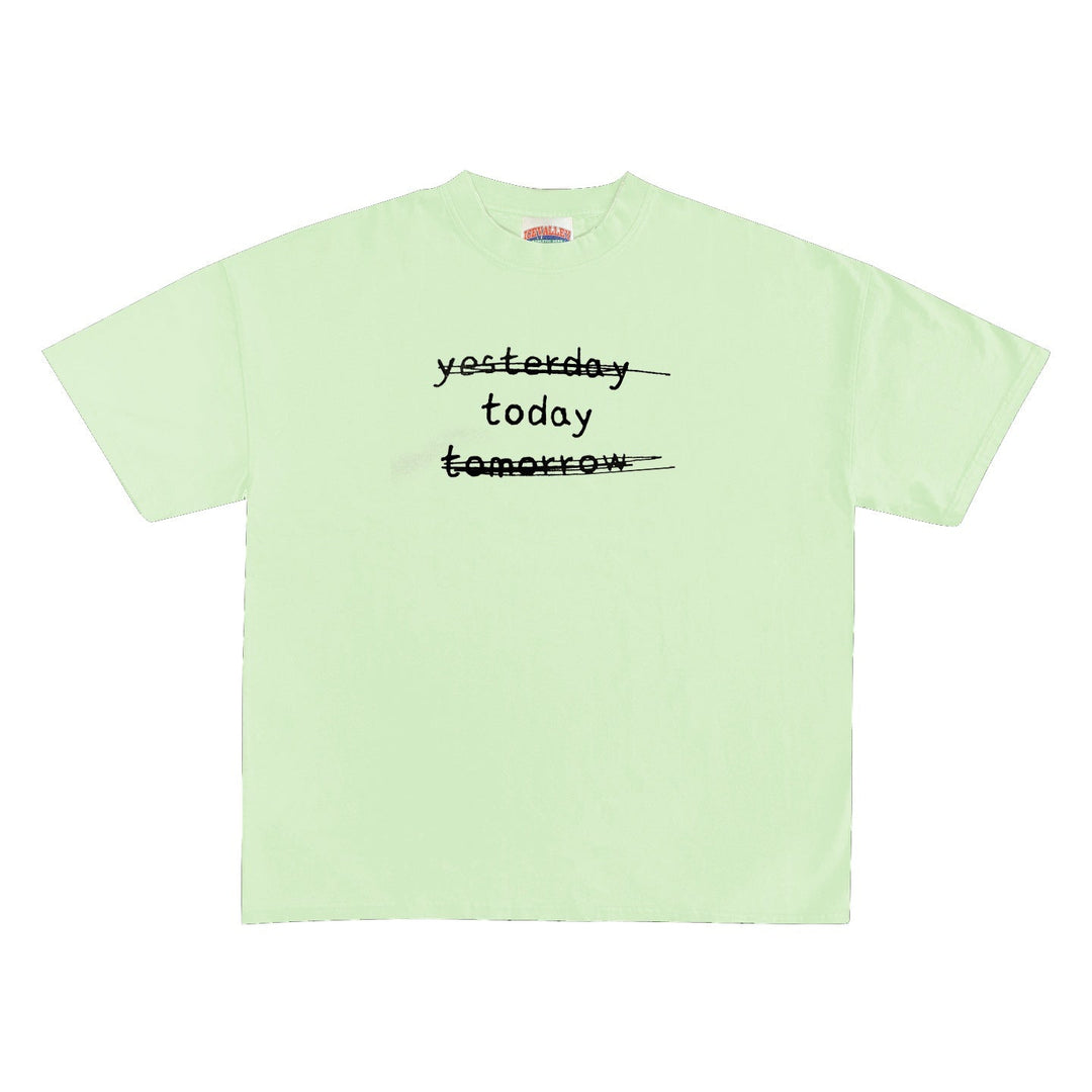 New Versatile Casual American-style  Letter Short-sleeve Top